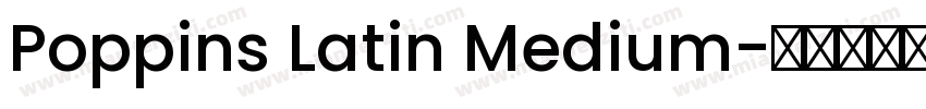 Poppins Latin Medium字体转换